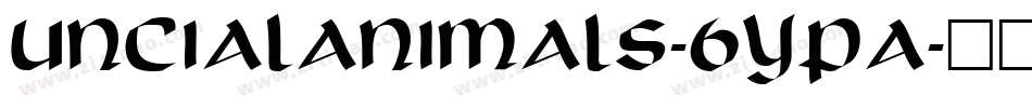 UncialAnimals-6ypA字体转换