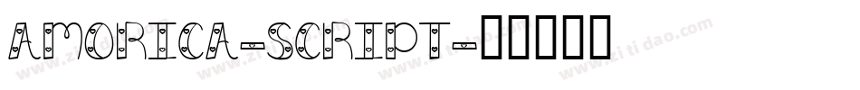 AMORICA-SCRIPT字体转换