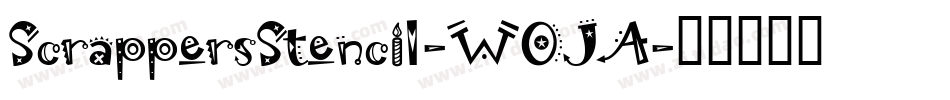 ScrappersStencil-WOJA字体转换