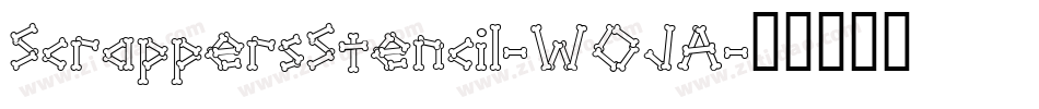 ScrappersStencil-WOJA字体转换