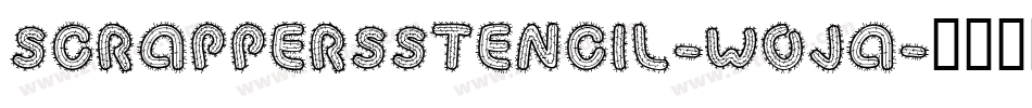 ScrappersStencil-WOJA字体转换