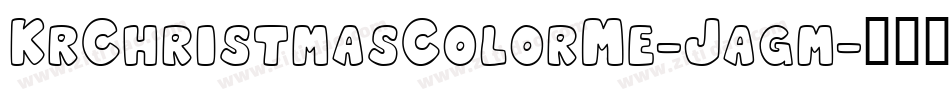 KrChristmasColorMe-Jagm字体转换
