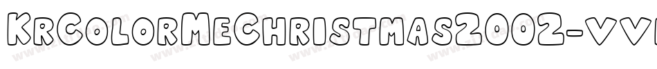 KrColorMeChristmas2002-vvrO字体转换