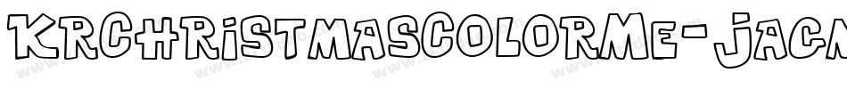 KrChristmasColorMe-Jagm字体转换