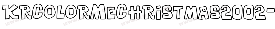 KrColorMeChristmas2002-vvrO字体转换