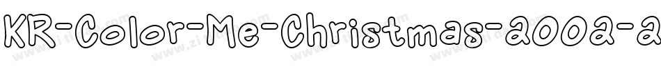 KR-Color-Me-Christmas-2002-2字体转换