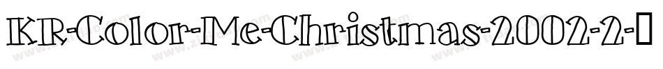 KR-Color-Me-Christmas-2002-2字体转换