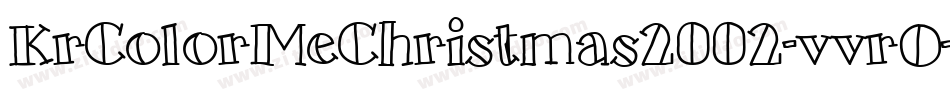 KrColorMeChristmas2002-vvrO字体转换
