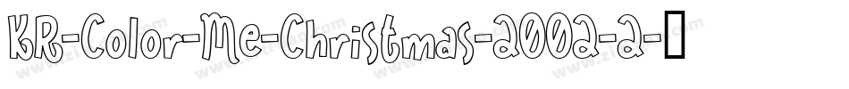 KR-Color-Me-Christmas-2002-2字体转换
