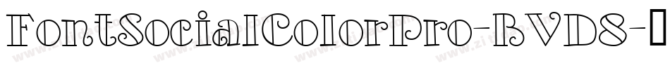 FontSocialColorPro-BVD8字体转换