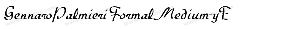 GennaroPalmieriFormalMedium-yEPM字体转换