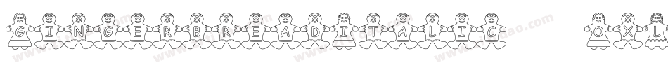 GingerbreadItalic-OxL6字体转换
