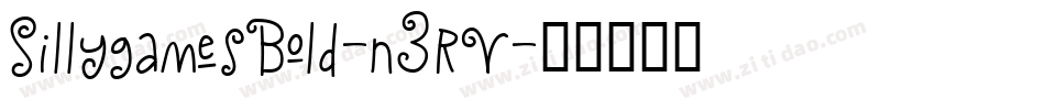 SillygamesBold-n3rV字体转换