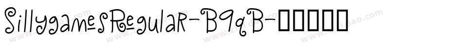 SillygamesRegular-B9qB字体转换