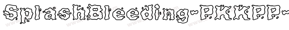 SplashBleeding-PKKPP字体转换