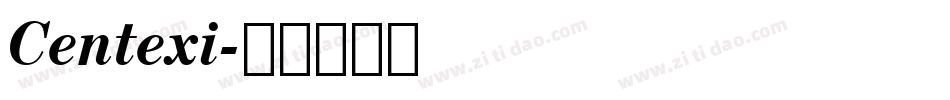 Centexi字体转换