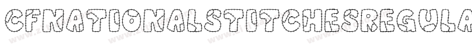 CfNationalStitchesRegular-7yYB字体转换