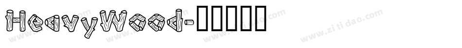 HeavyWood字体转换