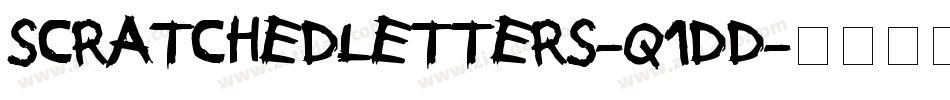 ScratchedLetters-q1Dd字体转换