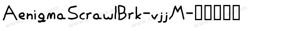 AenigmaScrawlBrk-vjjM字体转换