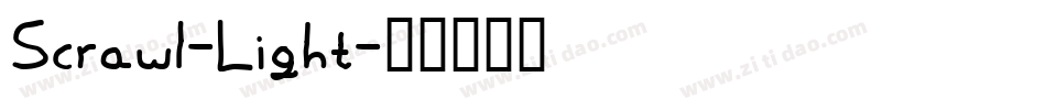 Scrawl-Light字体转换