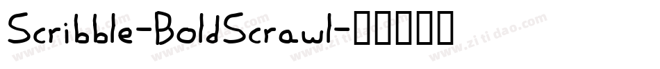 Scribble-BoldScrawl字体转换
