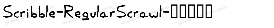 Scribble-RegularScrawl字体转换