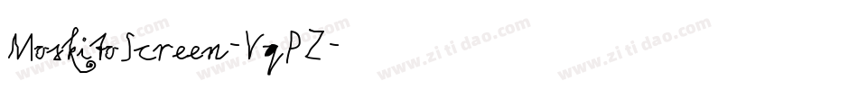 MoskitoScreen-VqPZ字体转换