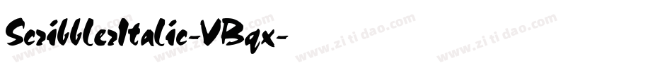 ScribblerItalic-VBqx字体转换
