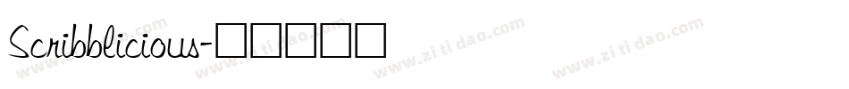 Scribblicious字体转换