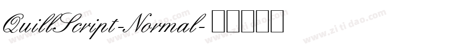 QuillScript-Normal字体转换