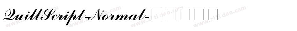QuillScript-Normal字体转换