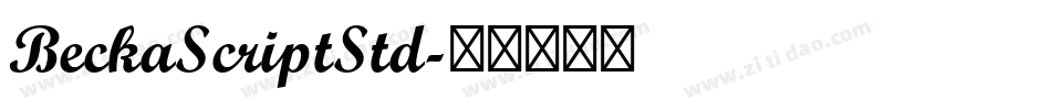 BeckaScriptStd字体转换