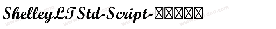 ShelleyLTStd-Script字体转换