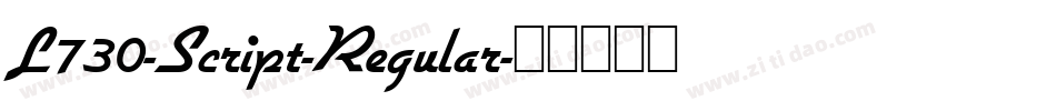 L730-Script-Regular字体转换