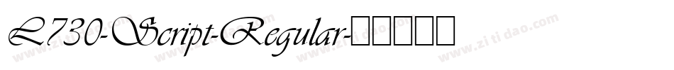 L730-Script-Regular字体转换