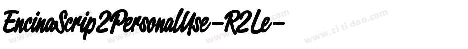 EncinaScript2PersonalUse-R2Le字体转换