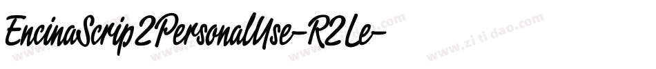 EncinaScript2PersonalUse-R2Le字体转换