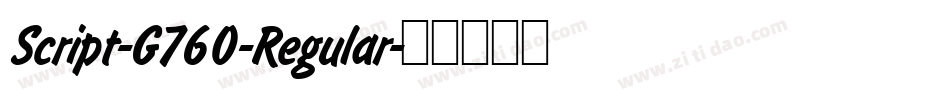 Script-G760-Regular字体转换