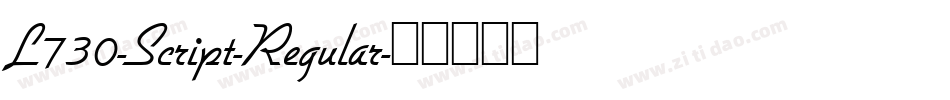 L730-Script-Regular字体转换