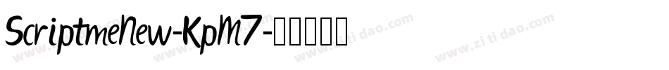 ScriptmeNew-KpM7字体转换