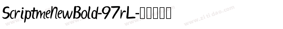 ScriptmeNewBold-97rL字体转换
