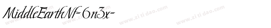 MiddleEarthNf-6n3x字体转换