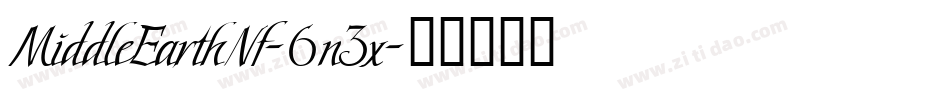 MiddleEarthNf-6n3x字体转换