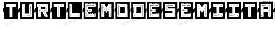 TurtleModeSemiItalic-ALJdx字体转换