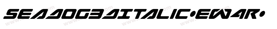 SeaDog3DItalic-Ew4r字体转换