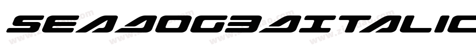 SeaDog3DItalic-Ew4r字体转换