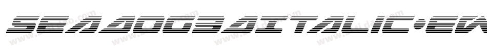 SeaDog3DItalic-Ew4r字体转换