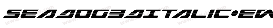 SeaDog3DItalic-Ew4r字体转换