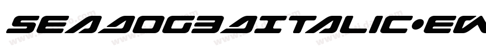 SeaDog3DItalic-Ew4r字体转换